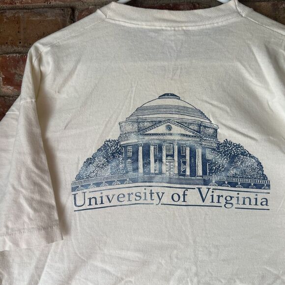 Vintage University of Virginia UVA Tennis Classic T-shirt Fruit of Loom USA XL - Picture 4 of 16